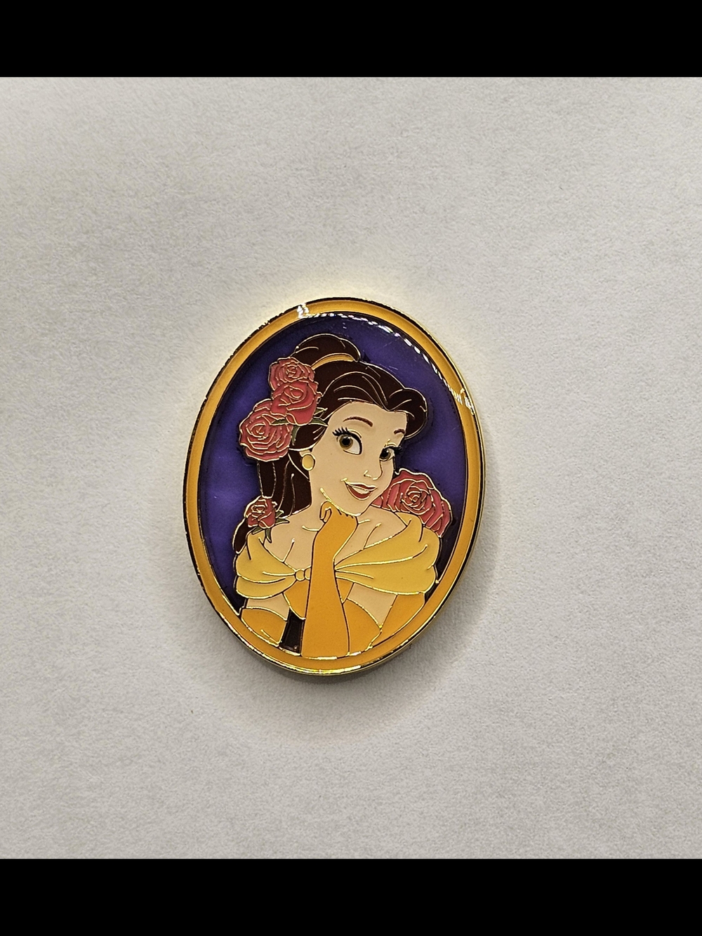 Loungefly Disney Princess Portrait Pin Blind Box, Beauty and the Beast, BELLE